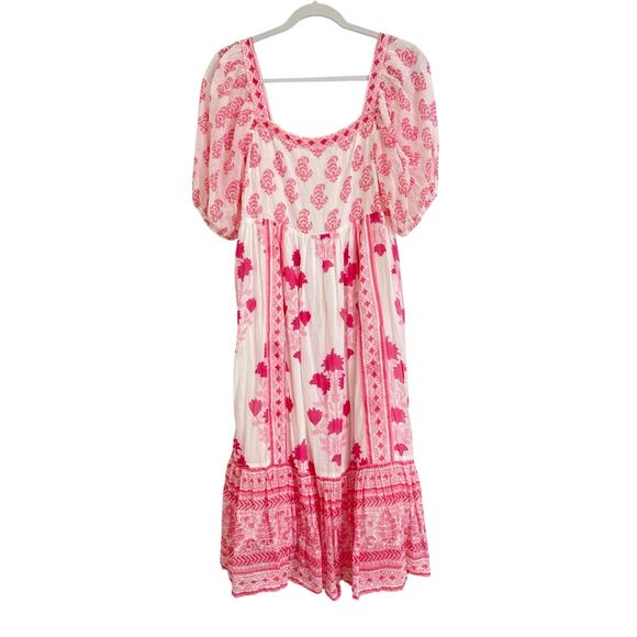 Oliphant Pink and White Midi Dress - Picture 5 of 8
